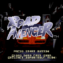 Road Avenger (U) Title Screen
